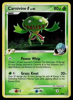 Pokemon Card - Carnivine G Diamond and Pearl Promo DP42 Holo - Image 1