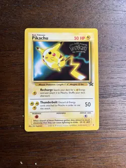 Pikachu Pokemon Card WB Movie Black Star Promo Stamped 4 Vintage WOTC - Image 1