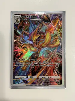 Alakazam Pokemon TCG Pocket Secret Illustration Alt Art Rare Custom Made Card - Image 1