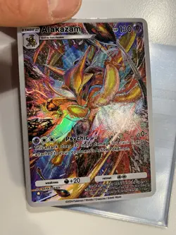 Alakazam Pokemon TCG Pocket Secret Illustration Alt Art Rare Custom Made Card - Image 2