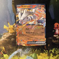 Reshiram ex (White Flare 20/86) double rare stamped Pokemon TCG card - Image 1