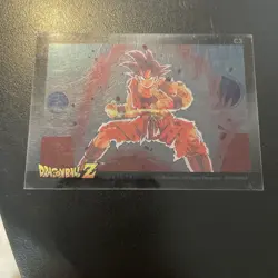 Vintage Dragon Ball Z TCG Clear Card C3 1998 Goku Kaioken - Image 1
