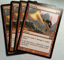 Mtg - Lava Axe x4 *Various Sets* - Image 1