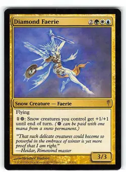 Diamond Faerie *Rare* Magic MtG x1 Coldsnap SP - Image 1