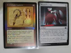 MTG SOUL-GUIDE LANTERN FOIL AND MOONSILVER KEY FREE SHIPPING EX COND - Image 1