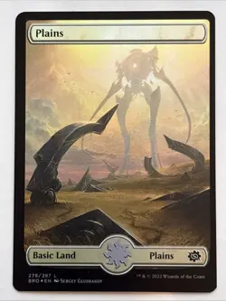 MTG The Brothers' War Plains Full Art Foil 278/287 NM - Image 1