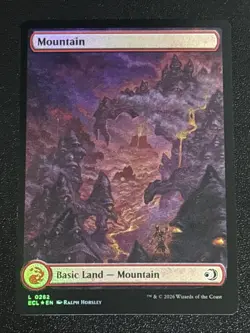 MTG Lorwyn Eclipsed Mountain Full Art Foil 0282 NM - Image 1