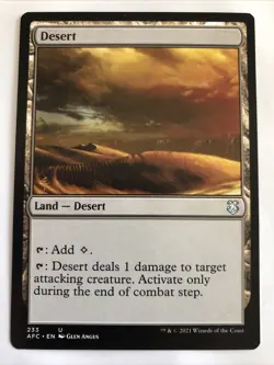 MTG Commander: Adventures in the Forgotten Realms Desert 233 LP - Image 1