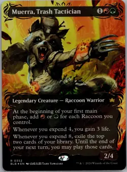 MTG Bloomburrow Muerra, Trash Tactician #352 Raised Foil Borderless BLB NM - Image 1