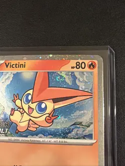 [SWIRL] Victini Black Bolt Stamped 012/086 Cosmos Holo Black Bolt Pokemon NM - Image 2
