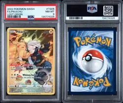 Pokemon TCG Pikachu TG05/TG30 Lost Origin Trainer Gallery Ultra PSA 8 - Image 3