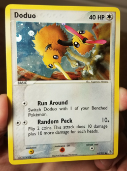 2004 POKEMON EX FIRE RED & LEAF GREEN SET DODUO REVERSE HOLO CARD 62/112 - Image 1