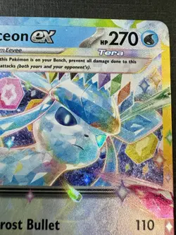 Pokemon TCG: 2025 Glaceon Ex 026/131-DOUBLE RARE HOLO-Prismatic Evolutions - Image 2