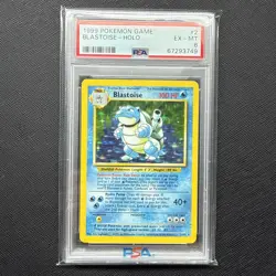1999 POKEMON BASE SET UNLIMITED #2 BLASTOISE-HOLO PSA 6 - Image 1