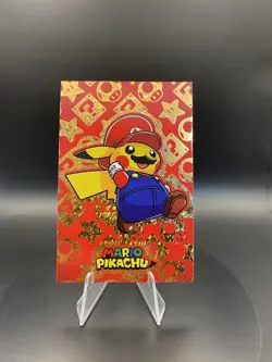 Mario Pikachu Pokemon Database Christmas Set Cracked Ice Holo - Image 2