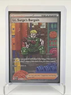 Lt. Surge’s Bargain 185/132 Pokemon TCG Mega Evolution Special Illustration Rare - Image 5