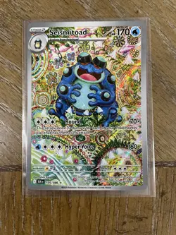 Pokemon TCG Seismitoad Illustration Rare Black Bolt 105/086 - Image 1