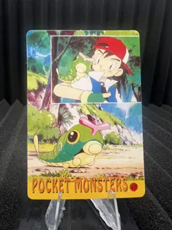 Pokemon Vintage Pocket Monsters Vending HOLO Prism Sticker Bandai 1999 Nintendo - Image 2
