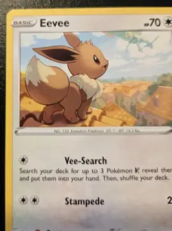 Eevee 125/203 Common Sword & Shield: Evolving Skies Pokemon TCG - Image 2