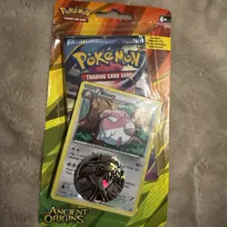 POKEMON XY ANCIENT ORIGINS BLISTER BOOSTER PACK NEW Blissey & Fearow COSMOS FOIL - Image 1
