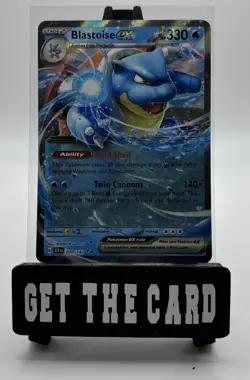 Blastoise ex Double Rare Holo 030/142 Pokemon Stellar Crown - Image 1