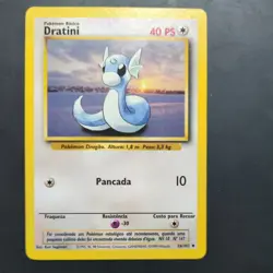 Dratini 26/102 - Portuguese Base Set - Vintage Pokemon TCG - MP - Image 1