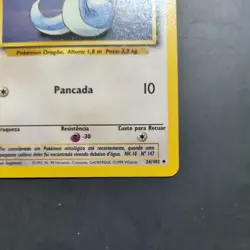 Dratini 26/102 - Portuguese Base Set - Vintage Pokemon TCG - MP - Image 3