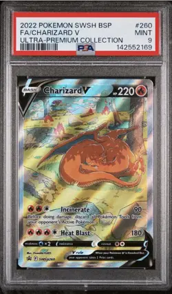 2022 POKEMON SWSH FA/CHARIZARD V ULTRA-PREMIUM COLLECTION PSA #260 MINT PSA 9 - Image 1
