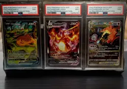 2022 POKEMON SWSH CHARIZARD V, CHARIZARD VMAX & CHARIZARD VSTAR SEQUENTIAL PSA9 - Image 1