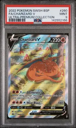 2022 POKEMON SWSH CHARIZARD V, CHARIZARD VMAX & CHARIZARD VSTAR SEQUENTIAL PSA9 - Image 2