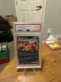 2023 Pokemon PSA 10 SV4a Japanese Charizard ex Shiny Treasure #115/190 Gem Mt - Image 1