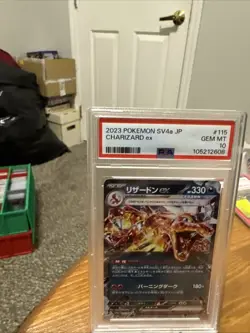 2023 Pokemon PSA 10 SV4a Japanese Charizard ex Shiny Treasure #115/190 Gem Mt - Image 3