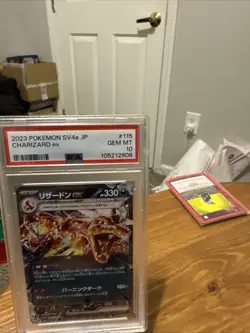2023 Pokemon PSA 10 SV4a Japanese Charizard ex Shiny Treasure #115/190 Gem Mt - Image 4