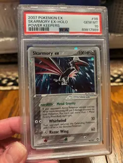 2007 POKEMON EX POWER KEEPERS #98 SKARMORY EX-HOLO PSA 10 - Image 1