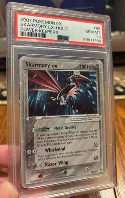 2007 POKEMON EX POWER KEEPERS #98 SKARMORY EX-HOLO PSA 10 - Image 4
