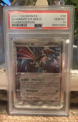 2007 POKEMON EX POWER KEEPERS #98 SKARMORY EX-HOLO PSA 10 - Image 5