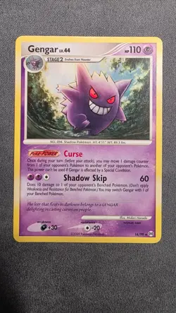 Gengar 16/99 Pokemon Arceus Regular Rare Non Holo LP - Image 1