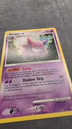 Gengar 16/99 Pokemon Arceus Regular Rare Non Holo LP - Image 3
