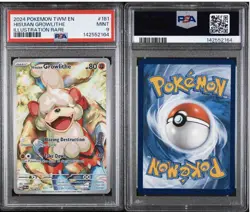 2024 POKEMON TWM ENHISUIAN GROWLITHE ILLUSTRATION RARE#181MINT9 - Image 3