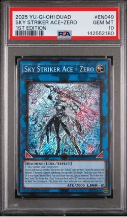 2025 YU-GI-OH! DUAD SKY STRIKER ACE=ZERO 1ST EDITION#EN049GEM MT10 - Image 1