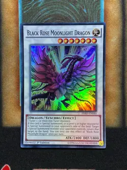 Yugioh Black Rose Moonlight Dragon HSRD-EN044 Super Rare 1st Ed NM - Image 1