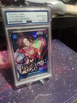 One Piece Boa Alt Art PSA Auto Voice Actor Lydia Mackay OP07-051 SR SP English - Image 1