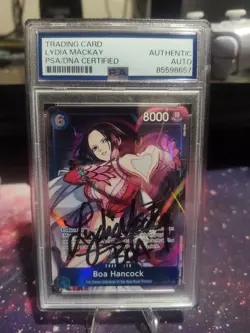 One Piece Boa Alt Art PSA Auto Voice Actor Lydia Mackay OP07-051 SR SP English - Image 2