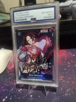 One Piece Boa Alt Art PSA Auto Voice Actor Lydia Mackay OP07-051 SR SP English - Image 3