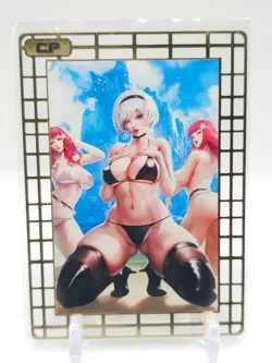 Goddess Story - Gold Metal Anime Waifu Trading Card - 2B - NUMBERED 78/100 - Image 1