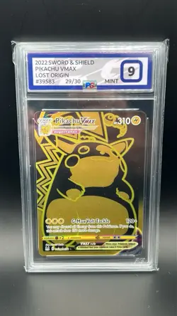 Pikachu VMAX TG29/TG30 Lost Origin Pokemon Card Graded Pokegrade Pg 9 Mint - Image 1