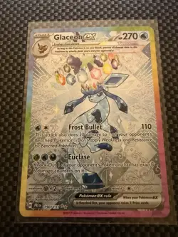 Prismatic Evolutions Glaceon ex SIR NM 150/131 Pokemon Card - Image 1