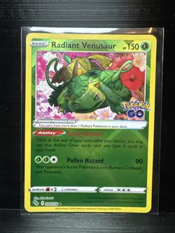 Radiant Venusaur, Radiant Charizard, Radiant Blastoise - 3 Card Lot - Pokemon GO - Image 2