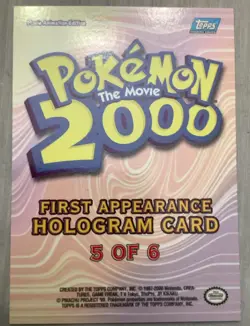 Ledyba 2000 Topps Pokemon The Movie 5 Of 6 First Appearance Hologram Card - Image 2