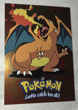 Topps 1999 Pokemon Charizard Card Foil First Movie Edition #6 Ungraded - Image 1